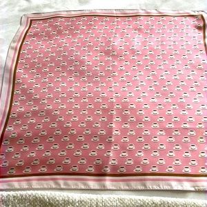 Silk Italian made square scarf, neckerchief style, new